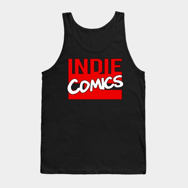 Indie Comics Logo Tank Top by QuietRedMedia